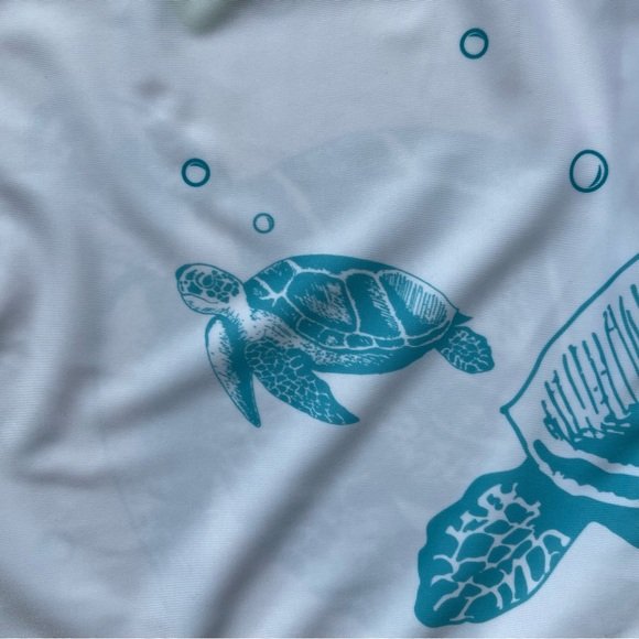 Flap Happy Boy’s UPF 50+ Graphic Rash Guard - Turtle - Size 2 - Picture 4 of 7